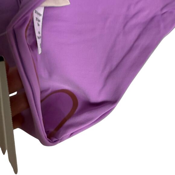 L*Space Camacho Amethyst Purple Ribbed Bikini Swimsuit Bottoms Size Medium - Picture 7 of 8